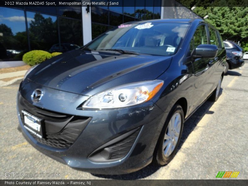 Metropolitan Gray Metallic / Sand 2012 Mazda MAZDA5 Sport