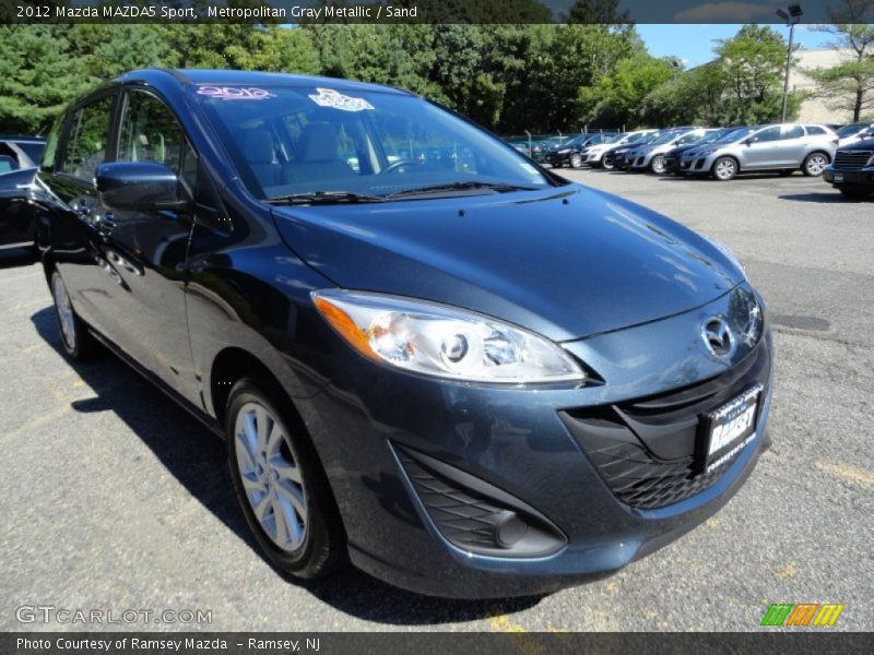 Metropolitan Gray Metallic / Sand 2012 Mazda MAZDA5 Sport