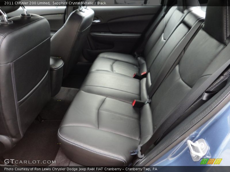 Sapphire Crystal Metallic / Black 2011 Chrysler 200 Limited