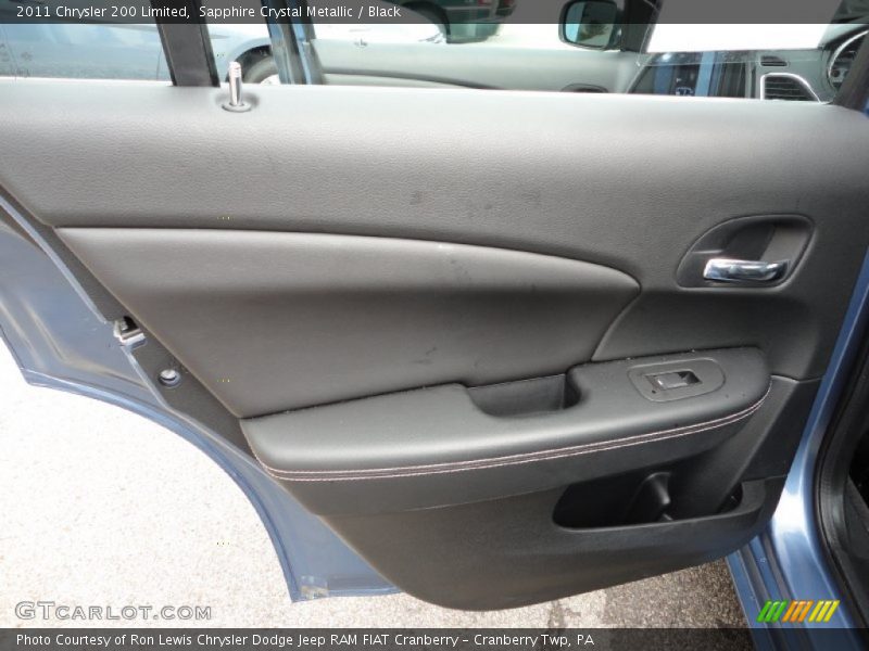 Sapphire Crystal Metallic / Black 2011 Chrysler 200 Limited