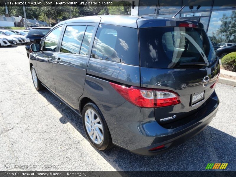 Metropolitan Gray Metallic / Sand 2012 Mazda MAZDA5 Sport