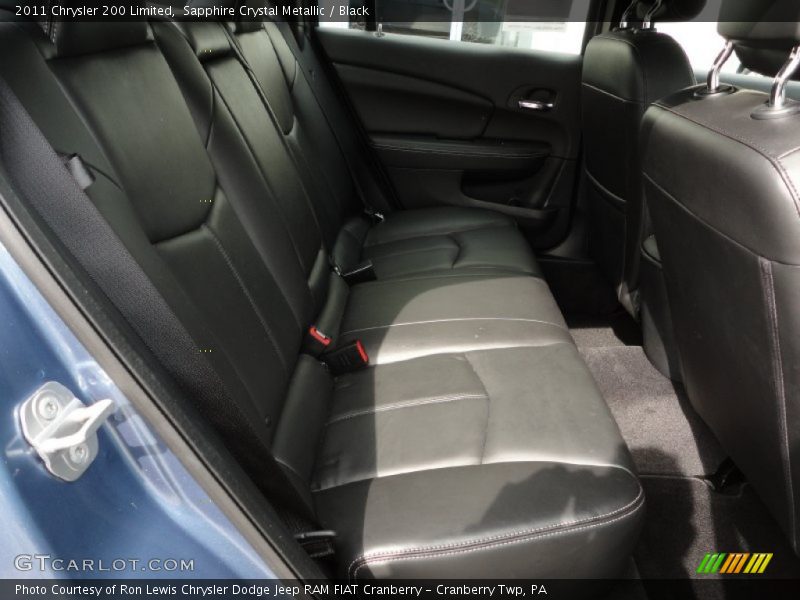 Sapphire Crystal Metallic / Black 2011 Chrysler 200 Limited
