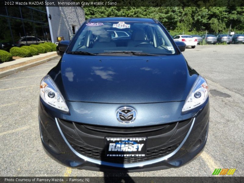 Metropolitan Gray Metallic / Sand 2012 Mazda MAZDA5 Sport