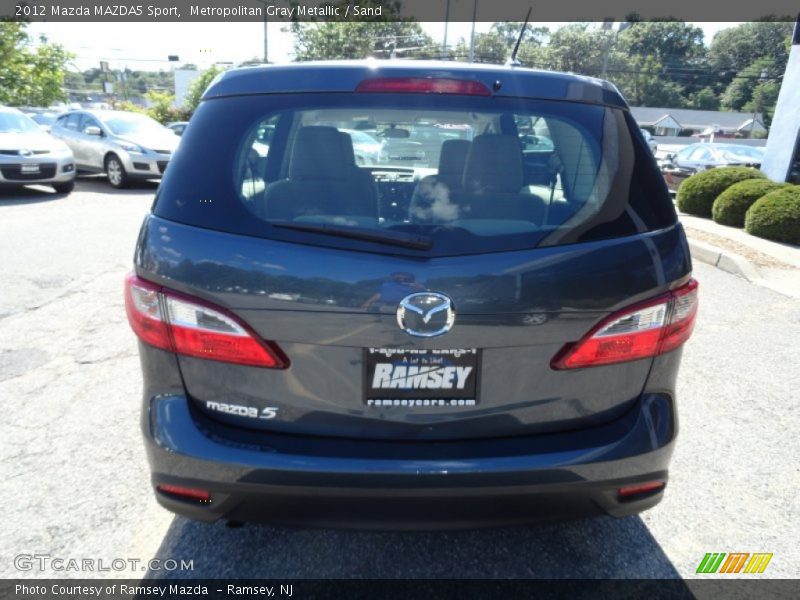 Metropolitan Gray Metallic / Sand 2012 Mazda MAZDA5 Sport