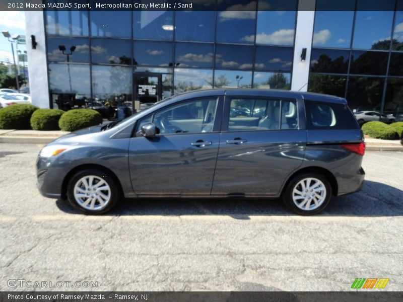 Metropolitan Gray Metallic / Sand 2012 Mazda MAZDA5 Sport