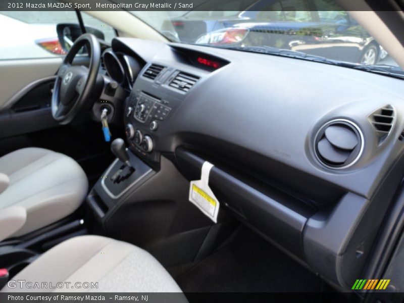 Metropolitan Gray Metallic / Sand 2012 Mazda MAZDA5 Sport