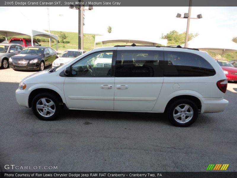 Stone White / Medium Slate Gray 2005 Dodge Grand Caravan SXT