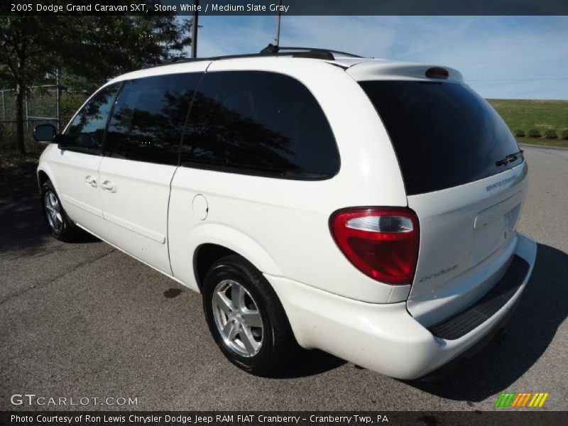Stone White / Medium Slate Gray 2005 Dodge Grand Caravan SXT