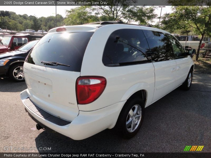 Stone White / Medium Slate Gray 2005 Dodge Grand Caravan SXT