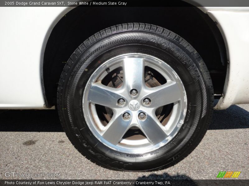 Stone White / Medium Slate Gray 2005 Dodge Grand Caravan SXT