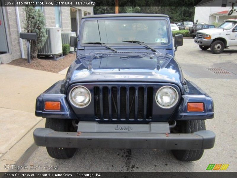 Dark Blue Pearl / Gray 1997 Jeep Wrangler SE 4x4