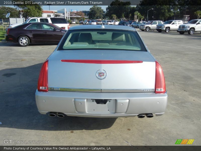 Radiant Silver / Titanium/Dark Titanium 2010 Cadillac DTS Luxury