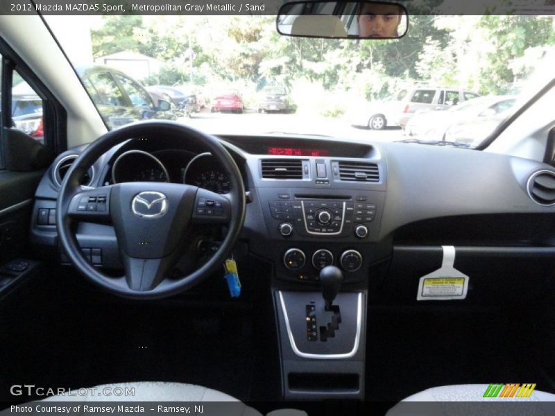 Dashboard of 2012 MAZDA5 Sport