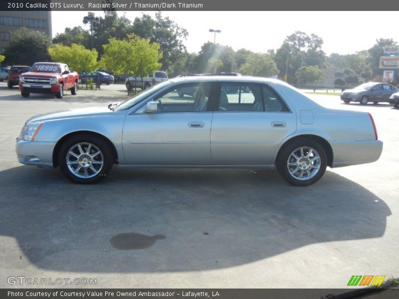 Radiant Silver / Titanium/Dark Titanium 2010 Cadillac DTS Luxury