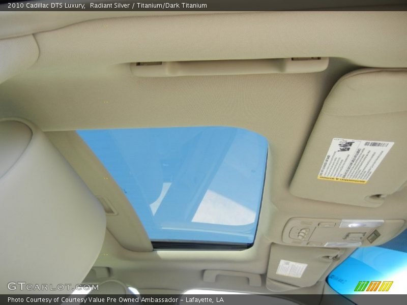 Radiant Silver / Titanium/Dark Titanium 2010 Cadillac DTS Luxury