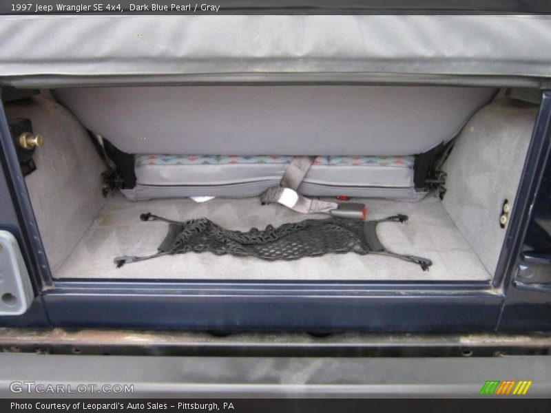 Dark Blue Pearl / Gray 1997 Jeep Wrangler SE 4x4