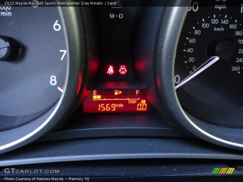 Metropolitan Gray Metallic / Sand 2012 Mazda MAZDA5 Sport