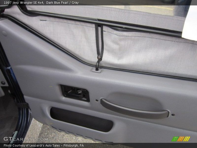 Dark Blue Pearl / Gray 1997 Jeep Wrangler SE 4x4