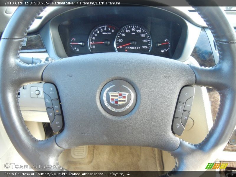 Radiant Silver / Titanium/Dark Titanium 2010 Cadillac DTS Luxury