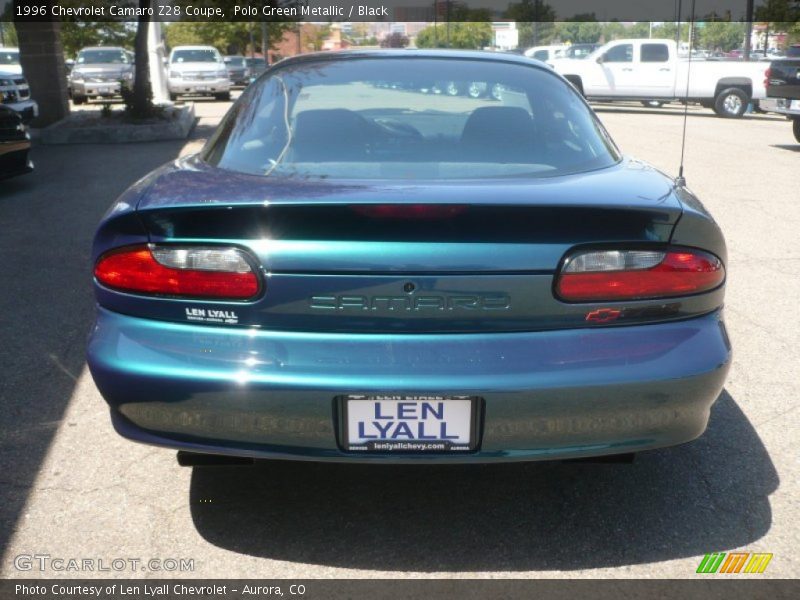 Polo Green Metallic / Black 1996 Chevrolet Camaro Z28 Coupe