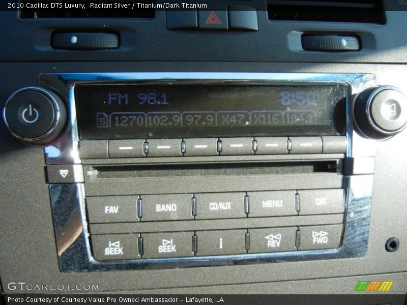 Radiant Silver / Titanium/Dark Titanium 2010 Cadillac DTS Luxury