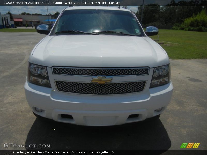 Summit White / Dark Titanium/Light Titanium 2008 Chevrolet Avalanche LTZ