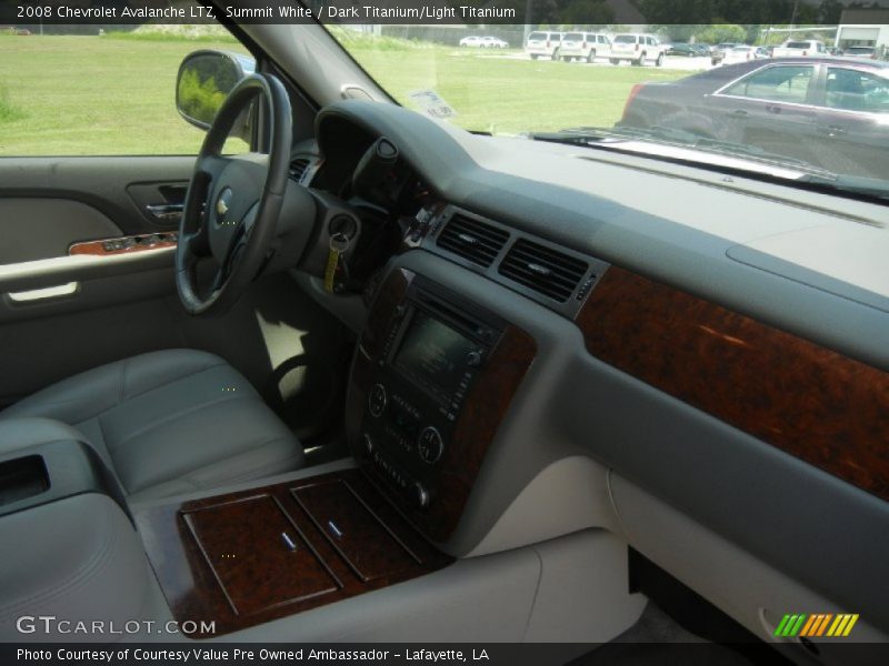 Summit White / Dark Titanium/Light Titanium 2008 Chevrolet Avalanche LTZ