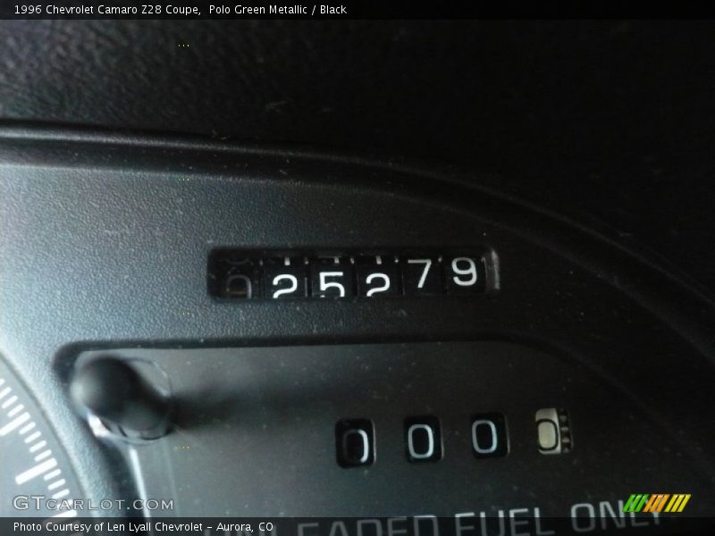 Polo Green Metallic / Black 1996 Chevrolet Camaro Z28 Coupe