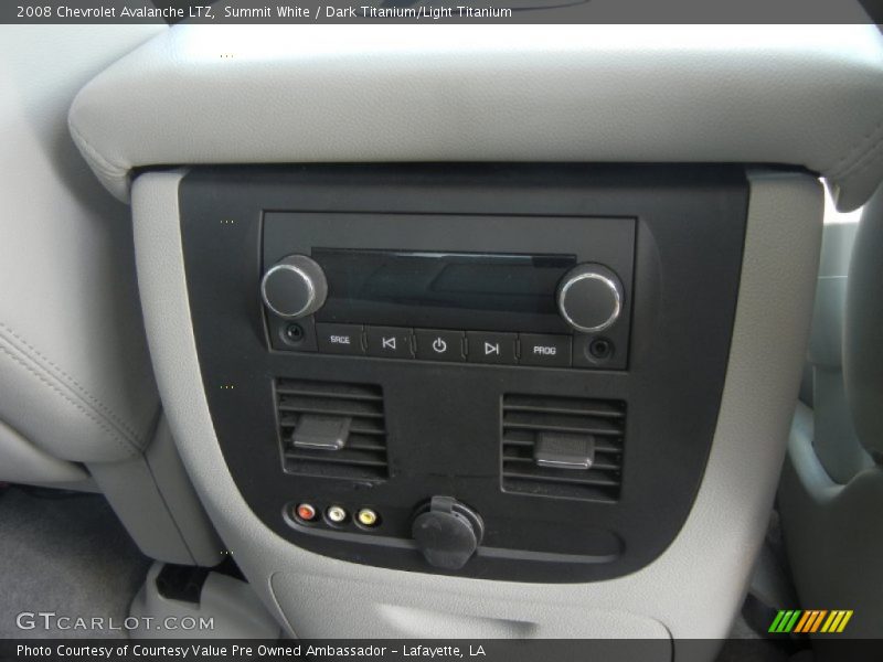 Summit White / Dark Titanium/Light Titanium 2008 Chevrolet Avalanche LTZ