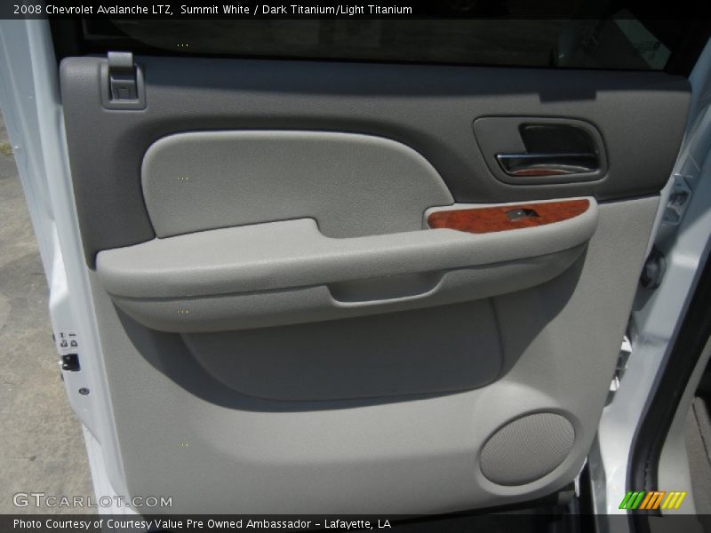 Summit White / Dark Titanium/Light Titanium 2008 Chevrolet Avalanche LTZ