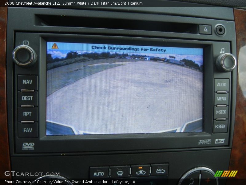 Summit White / Dark Titanium/Light Titanium 2008 Chevrolet Avalanche LTZ