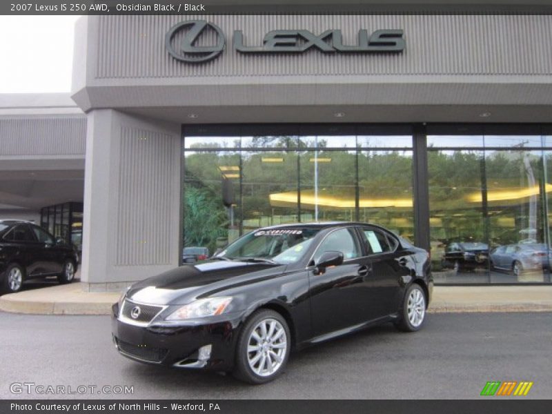 Obsidian Black / Black 2007 Lexus IS 250 AWD