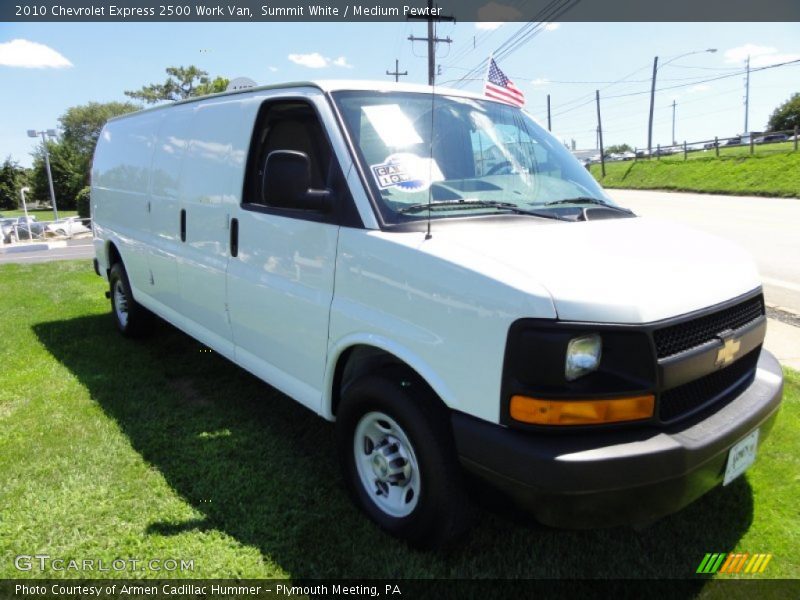 Summit White / Medium Pewter 2010 Chevrolet Express 2500 Work Van