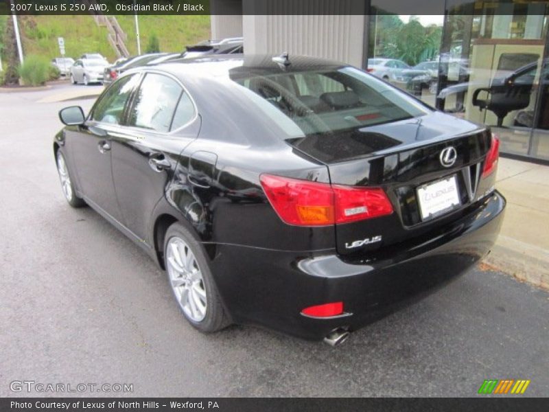 Obsidian Black / Black 2007 Lexus IS 250 AWD