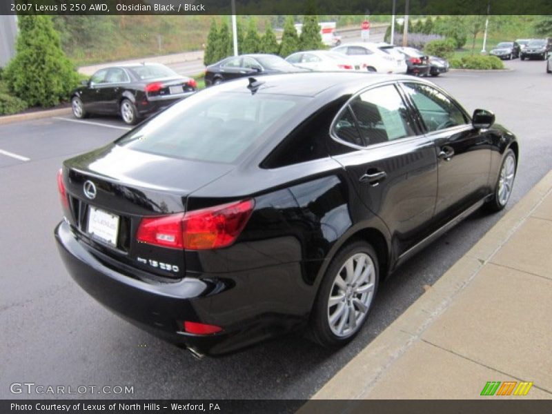 Obsidian Black / Black 2007 Lexus IS 250 AWD