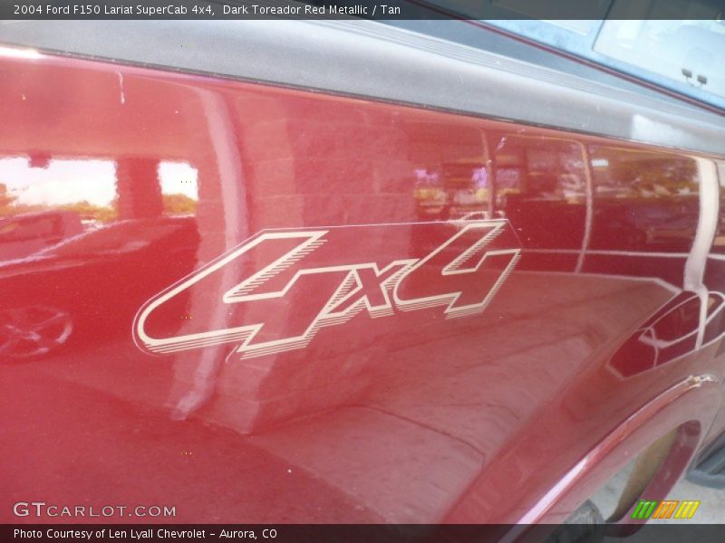 Dark Toreador Red Metallic / Tan 2004 Ford F150 Lariat SuperCab 4x4