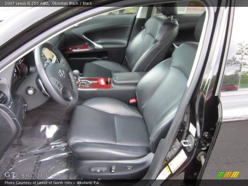 Obsidian Black / Black 2007 Lexus IS 250 AWD