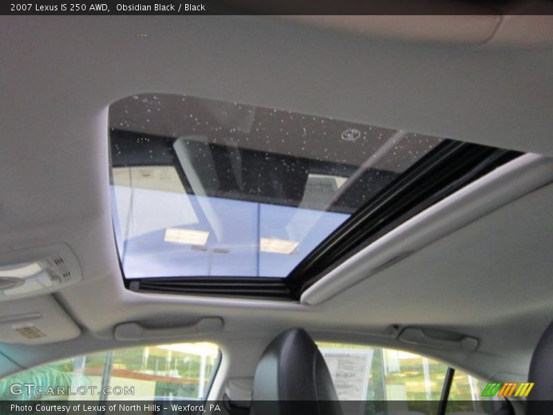 Obsidian Black / Black 2007 Lexus IS 250 AWD