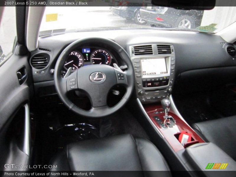 Obsidian Black / Black 2007 Lexus IS 250 AWD