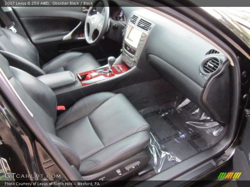 Obsidian Black / Black 2007 Lexus IS 250 AWD