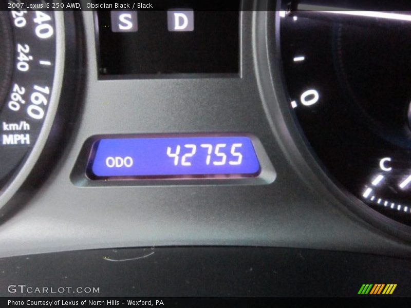 Obsidian Black / Black 2007 Lexus IS 250 AWD