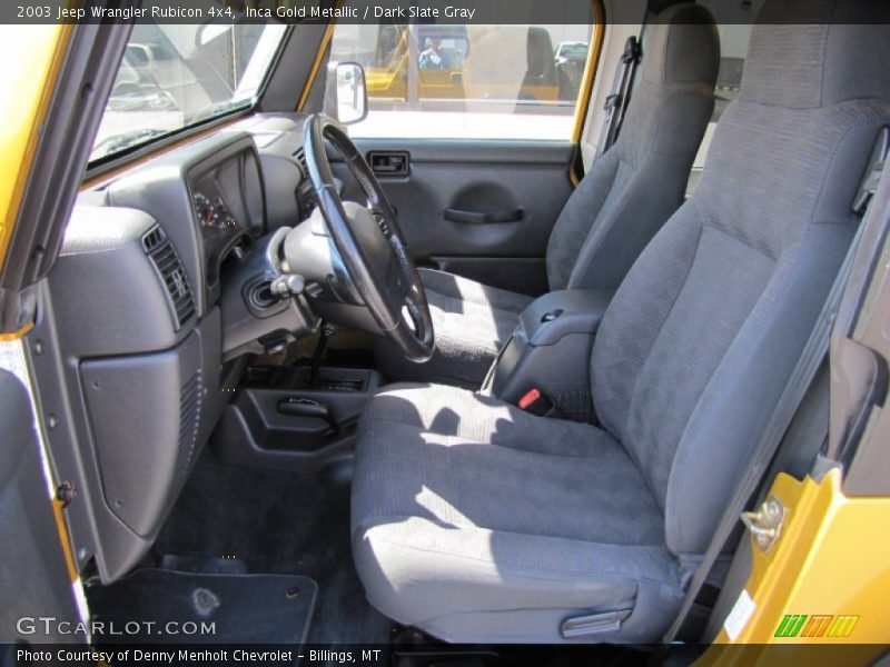  2003 Wrangler Rubicon 4x4 Dark Slate Gray Interior