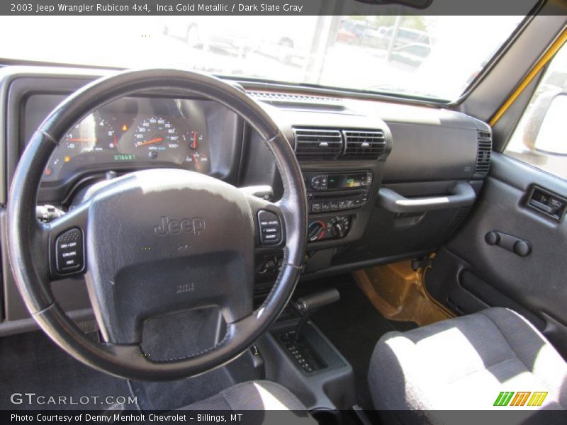  2003 Wrangler Rubicon 4x4 Dark Slate Gray Interior
