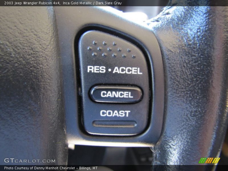 Controls of 2003 Wrangler Rubicon 4x4