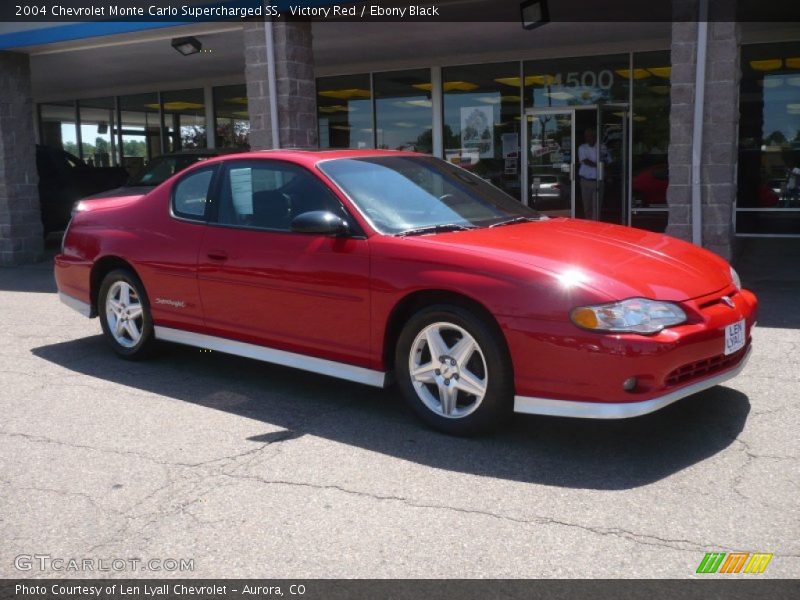 Victory Red / Ebony Black 2004 Chevrolet Monte Carlo Supercharged SS