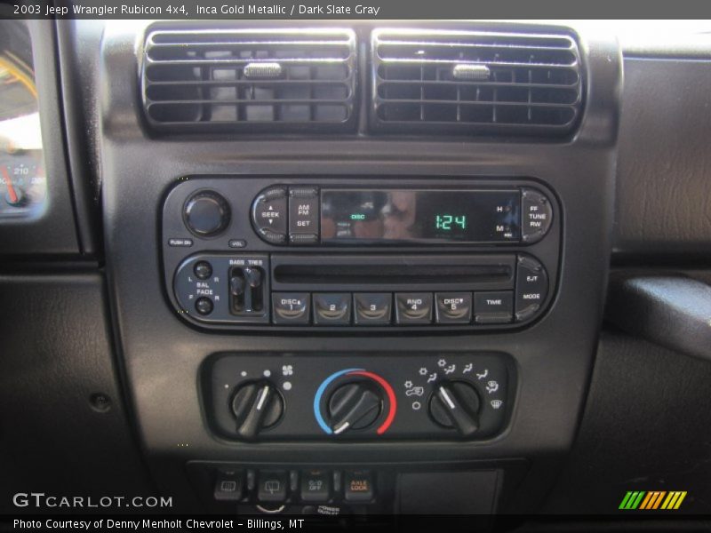 Controls of 2003 Wrangler Rubicon 4x4