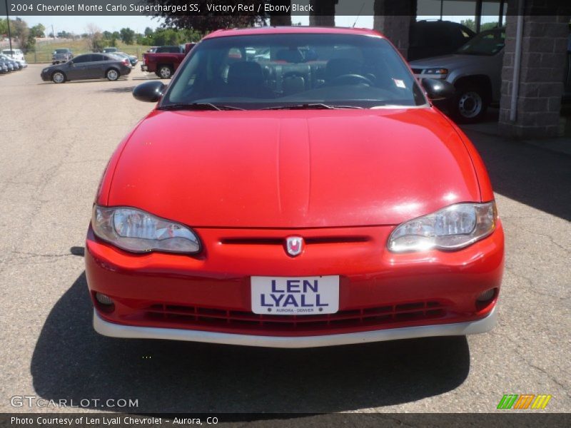Victory Red / Ebony Black 2004 Chevrolet Monte Carlo Supercharged SS