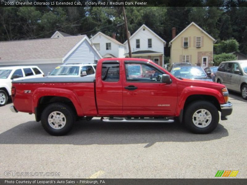 Victory Red / Medium Dark Pewter 2005 Chevrolet Colorado LS Extended Cab