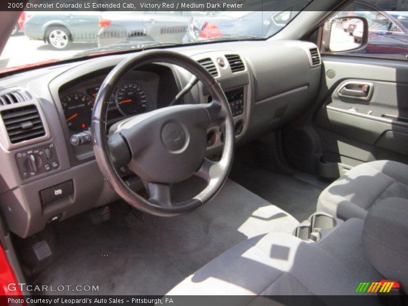 Medium Dark Pewter Interior - 2005 Colorado LS Extended Cab 