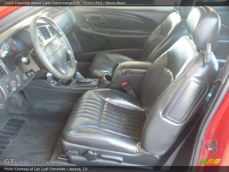  2004 Monte Carlo Supercharged SS Ebony Black Interior